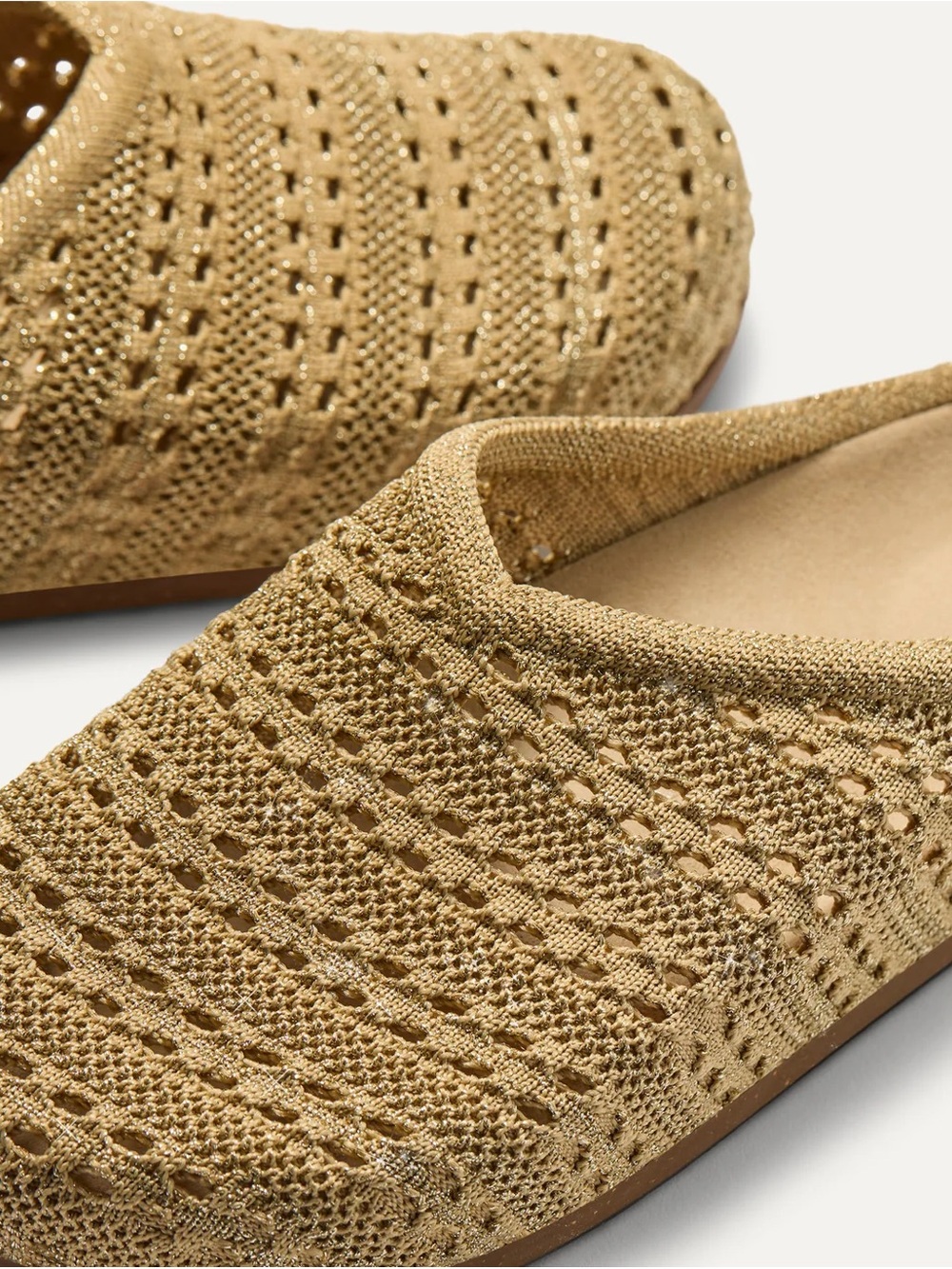 Rothy’s - The Casual Clog - Crochet Metallic Golden Crochet - Picture 6 of 6